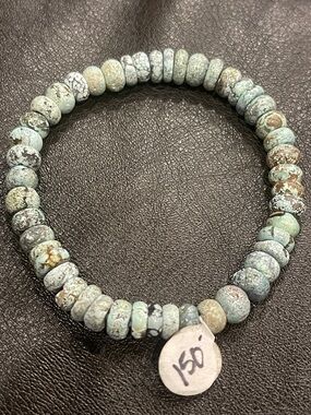 Turquoise Beaded Stretch Bracelet -